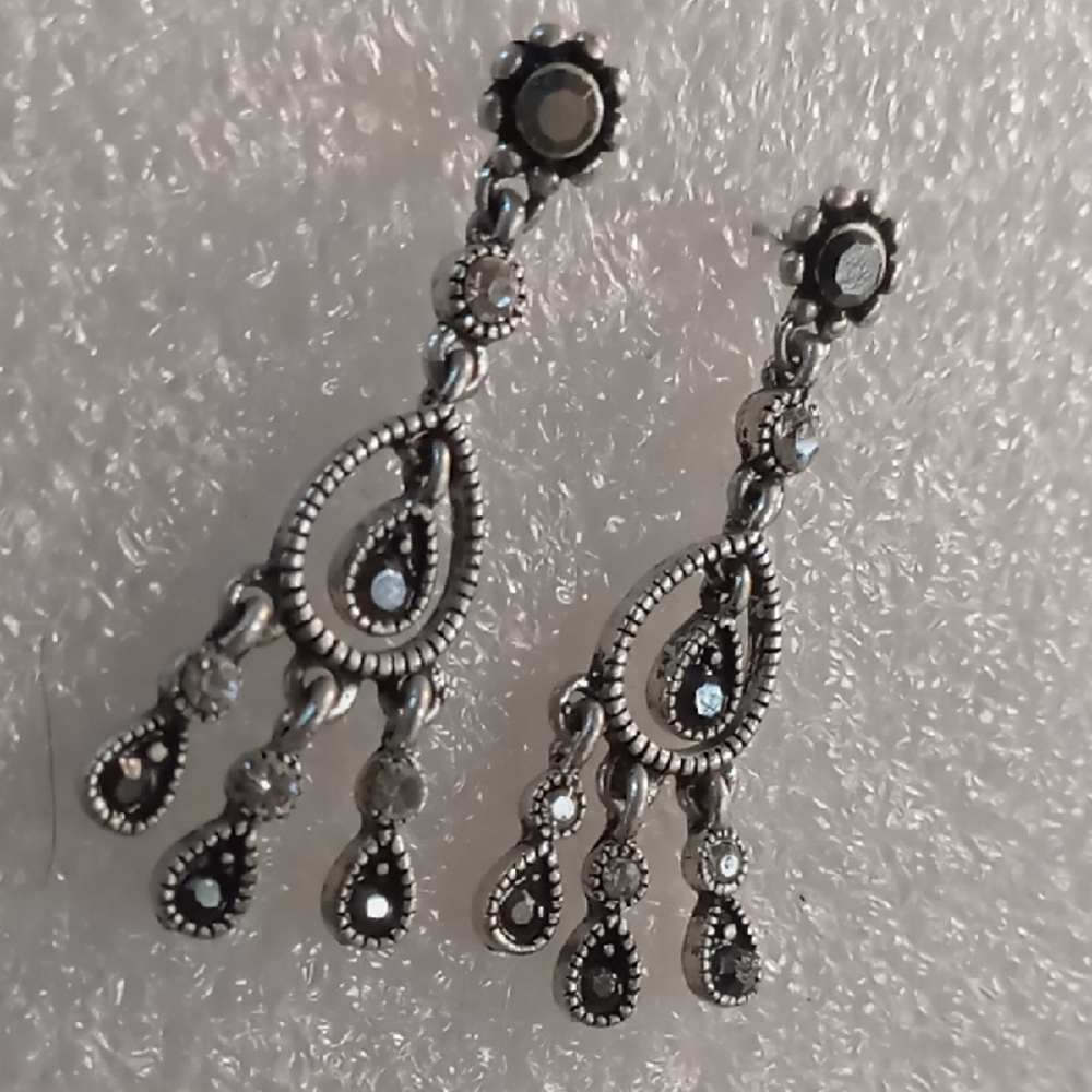 Sterling Silver Whimsy Dream Catcher Marcasite Cr… - image 1